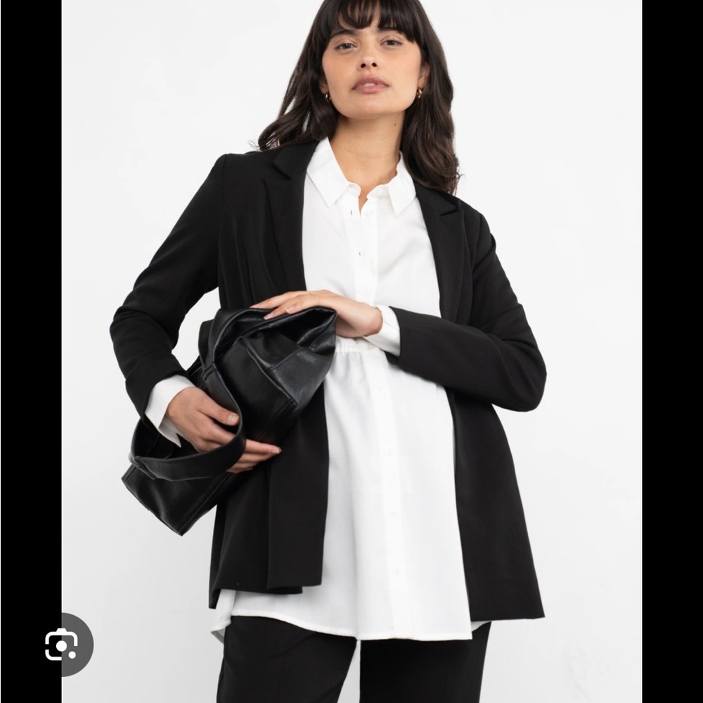 Seraphine Elegant Black Maternity Suit